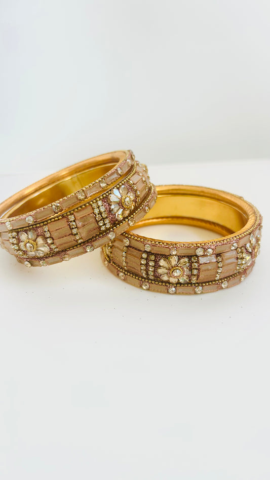 Dusty pink bangles