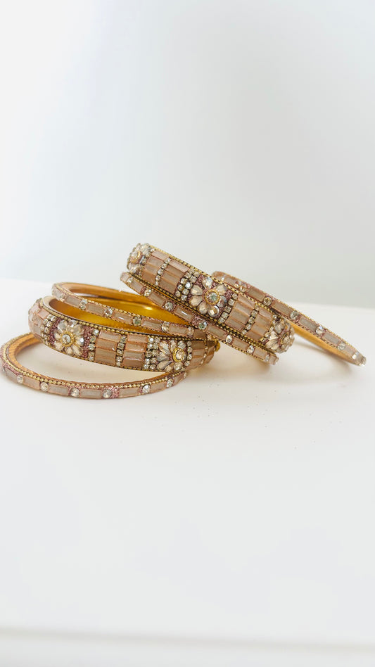 Dusty pink bangles