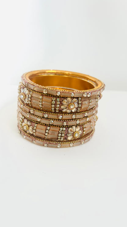 Dusty-pink bangles 